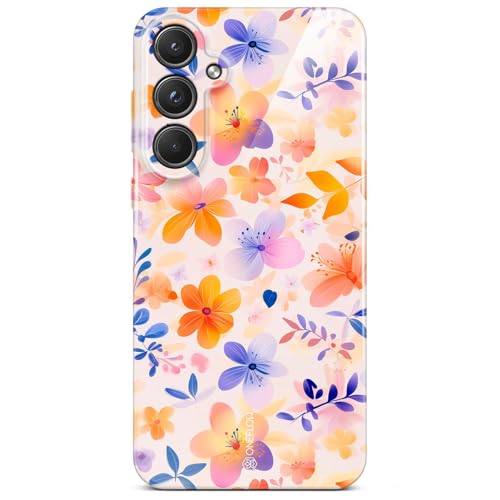 Coque Samsung A55 5G à motif floral multicolore pour le quotidien