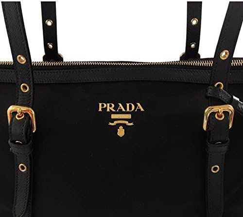 Prada Tessuto Nylon & Saffiano Leather Black Top Zip Hungary | Ubuy