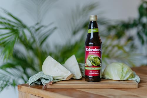 RABENHORST Mildes Sauerkraut BIO 6er Pack (6 x 700 ml) - Milchsauer vergorener Sauerkraut - Direktsaft
