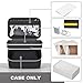 SAIKA Photo Printer Bag for Liene M100 M200 4x6'' Sticker Mini Picture Printer, Portable Storage Holder for Photo Paper, Ink Cartridge, Paper Cassette, Power Adapter (Case Only)