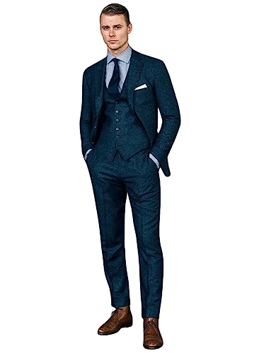 Costume homme chic à chevrons pour mariage et banquet