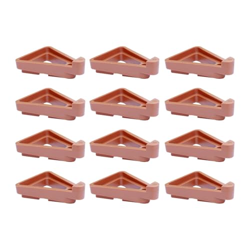 Baoblaze 12 elevadores Triangulares para macetas, Soporte Invisible para Plantas, para terraza, Patio, Invernadero, Interior.