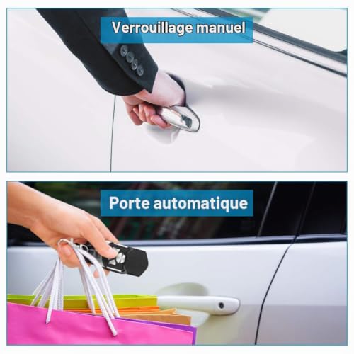 Verrouillage centralisé des Portes à Distance actionneur 12V 4 portes, serrure centralisée de porte voiture, centralisation voiture universel système de verrouillage centralisé de voiture Télécommande – vue 2