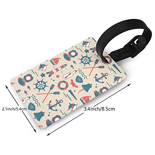 Luggage Tag Sailing-Diving-Pink-Retro Baggage Handbag School Bag Suitcase Name Id Card Label #TOP1