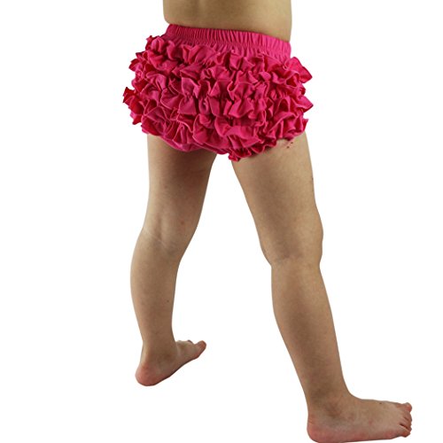 Wennikids Baby Girl's Cotton Shorts and Diaper Cover Bloomers Medium Lime