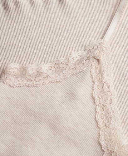 Débardeur court à liseré dentelle femme Superdry Essential - vue 7