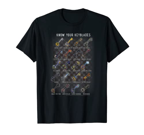 Disney Kingdom Hearts Know Your Keyblade Camiseta
