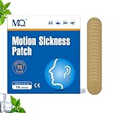 MQ Parche de enfermedad por movimiento de 14 quilates para paseos en coche y barco, crucero y viajes en avión – alivia náuseas, mareos y vómitos de mareos, acción rápida y sin efectos secundarios