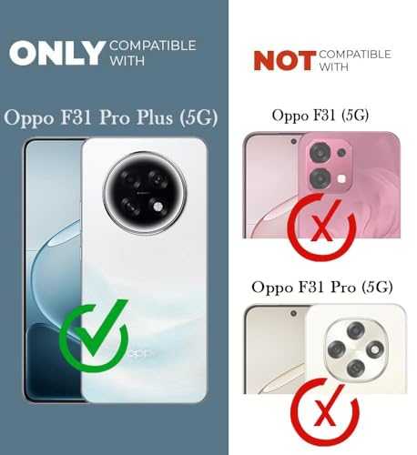Image of Jkobi Shockproof Crystal-Clear Back Cover for Oppo F31 Pro Plus (Magsafe Wireless Support | Drop & Camera Protection | Hard Polycarbonate)