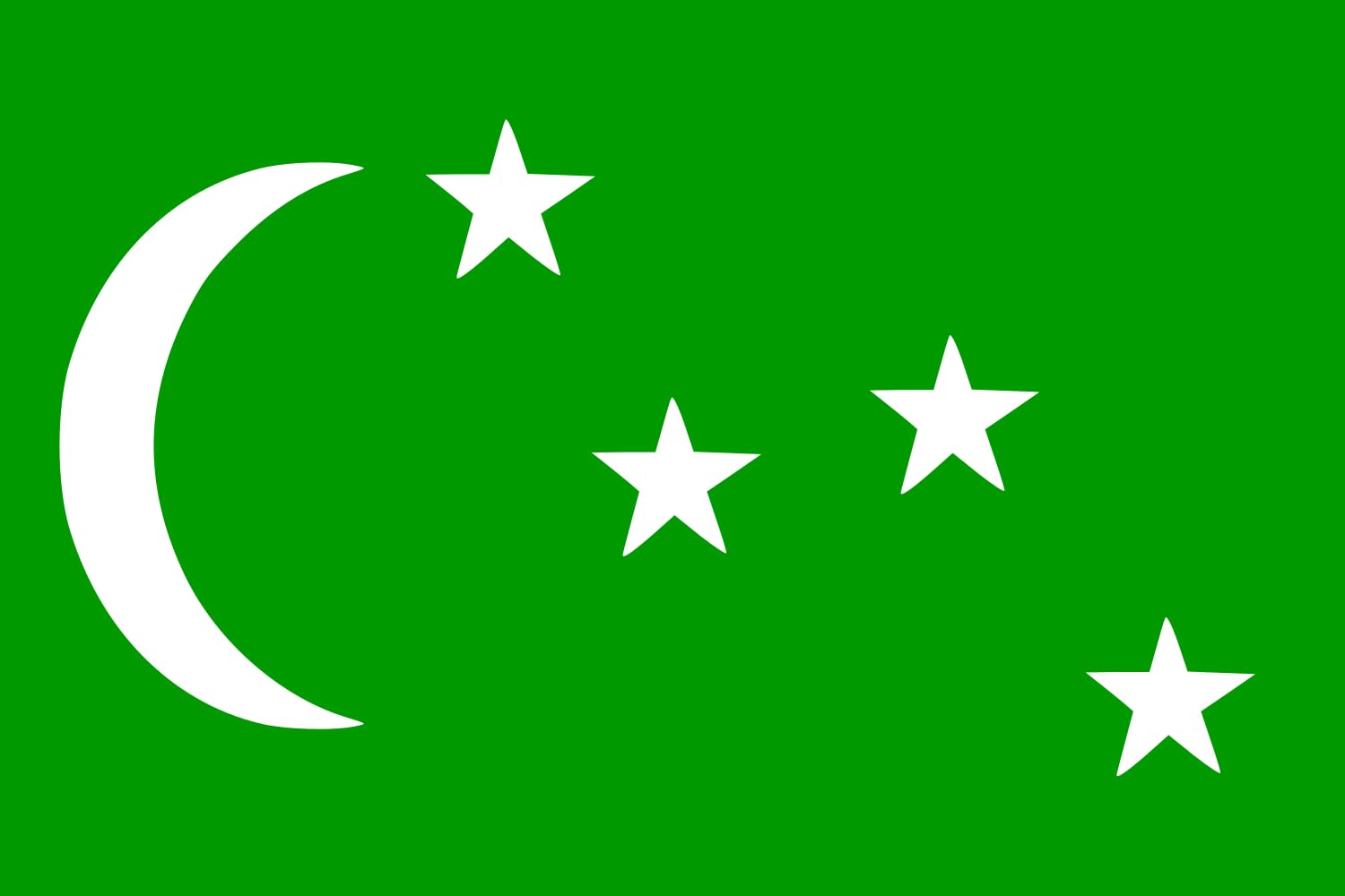 Drapeau Comoros 1963-1975 faites revivre la mémoire d'un projet historique