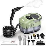 ODSD Steam Cleaner for Home & Car, 3-Level Adjustable Steamer for Cleaning, 15s Heat-Up & 1.6L Large Tank, Handheld Steam Cleaner for Car Detailing, Home, Tile, Grout, Furniture with 15pcs Accessories