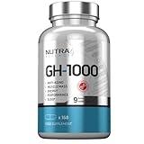 GH-1000 for Men Hormone Suport | Anti-Aging, Muscle Growth, Energy, Sleep | 168 Vegan Capsules Muscle Growth Supplements