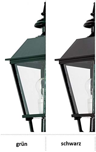 Casa Padrino Art Nouveau Garden Lantern/Patio Lantern 20 x 20 x H. 116 cm Baroque & Art Nouveau Garden Terraces Paths Driveway Lighting, Color:black