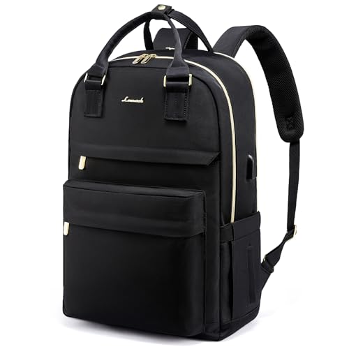 Image of LOVEVOOK Laptop Backpack for Women Girls, 15.6 Inch Waterproof Computer Backpack Student School Cute Bookbag Computer Bag