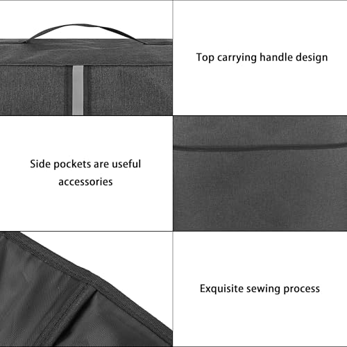 Kingshion Sparkling Water Maker Dust Cover with Handles & Side Pockets - Compatible with SodaStream Art & Majority Machines, Protective Cover 11"L x 9.8"W x 17.7"H, Dark Grey by Kingshion - Image 6