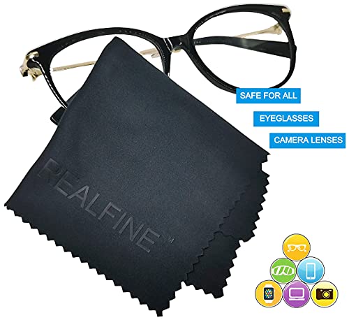REALFINE Microfiber Cleaning Cloths 6 Pack with Reusable Pouches – Non-Scratch Lens Cloth for Glasses, Screens & Cameras | Premium Safe Cleaning with Individual Storage - Image 7
