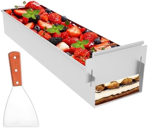 Moule à pâtisserie rectangulaire, moule à mousse réglable, moule ...