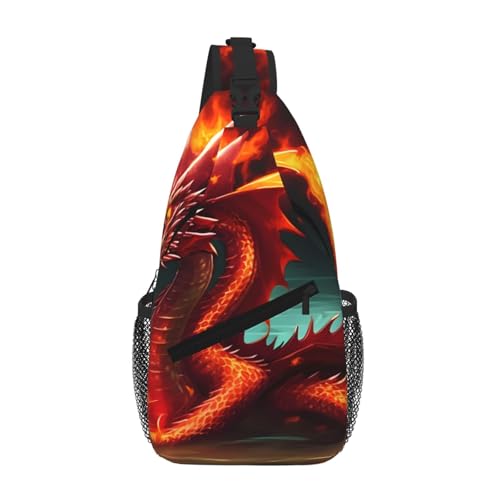 Sac de poitrine Dragon King contre le vol de téléphone en voyage et festival