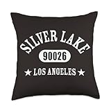 Stylish SILVER LAKE LOS ANGELES classic athletic design in crisp white. Includes 90026, a prominent zip code in Silver Lake L.A. A unique, fun, retro gift! Would make a cool moving to Silverlake housewarming idea. Great for a friend or loved one who....