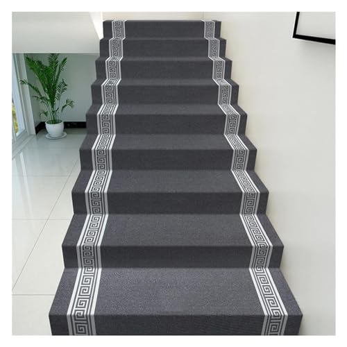 Alfombra de escalera en rollo autoadhesiva de 5 mm gris para peldaños de casa 1x4m 2