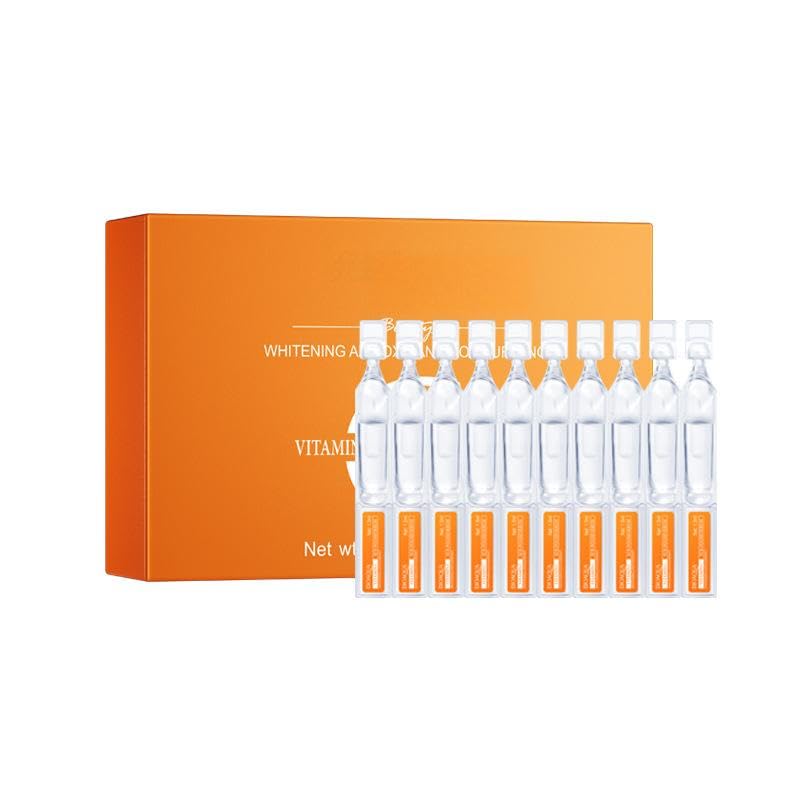 Sérum de vitamina C, 30 x 1,5 ml, paquete individual, aplicación única, aclara e hidrata, antioxidante protege la piel, mantiene el contenido fresco, ideal para viajes