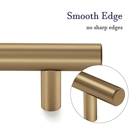 Haliwu 10 Pack/Cabinet Pulls, Champagne Bronze Cabinet Pulls, Cabinet Handles 3-Inch Antique Brass Cabinet Pulls, Kitchen Cabinet Hardware Handles,Dresser And Drawer Pulls #TOP6