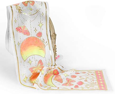 TBC Scarf DIY Painting Kit Gold Foil Scarf with Paint Accessories Design Gifts for Parents Teacher Friends Children Adults on Birthday Thanksgiving Christmas