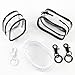 ASUNFO 3 Pcs Mini Makeup Bag Keychain Small Waterproof Display Clear Zipper Pouches Pocket Lipstick Bag Organizer Storage Pouches 3 Style