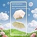 Meichoon UPF50+ Compact Lightweight Folding Umbrella Mini Portable Travel Friendly Sun & Rain Protection with UV Shield Fashionable Flower Design for Women Pink