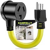 Campzlly Dryer Adapter Cord, NEMA 5-15P Male to 10-30R Female Power Adapter, Heavy Duty STW 10 Gauge Only for 15 Amp 120V Dryer, 12Inch, ETL Listed