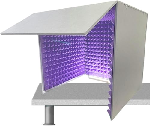 Réduction du bruit optimale grâce au cube de salle isolation de microphone et studio de table