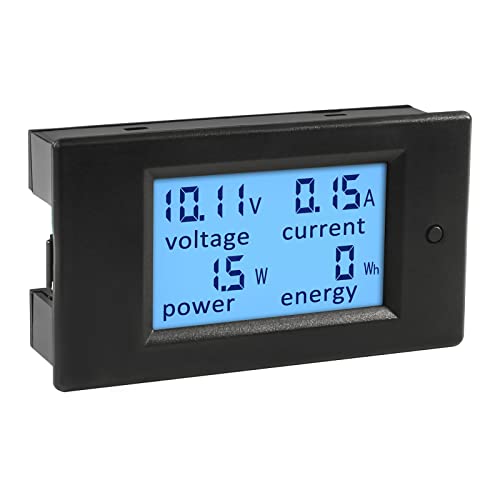 Image of Current Voltage Meter Digital Current Voltage Power Energy Meter LCD Display DC 6.5-100V 0-100A (Without Built-in Shunt)
