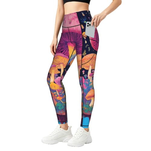 Leggings de descanso de longitud completa con diseño de setas para relajarse en casa o meditar
