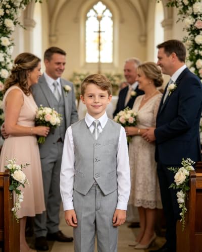 Image of Kids Vest for Boys Formal Suit Vests