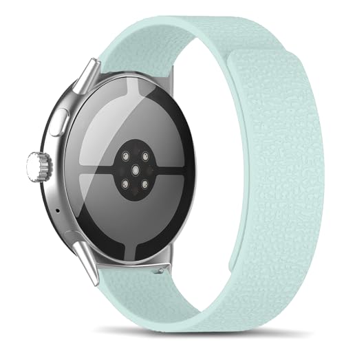 RoYiio ���C�V���R���o���h Google Pixel Watch 4 41mm�p �X�g���b�v �\�t�g ���K �����p�o���h Google Pixel Watch 3/4 41mm�p - ���C�g�O���[��