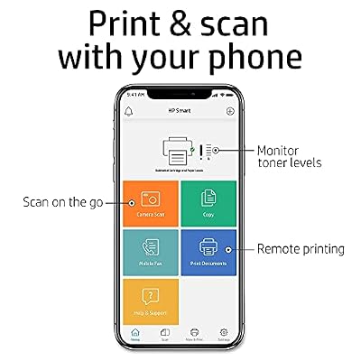 HP Color LaserJet Pro M255dw Wireless Laser Printer, Remote Mobile Print, Duplex Printing, Works with Alexa (7KW64A), White