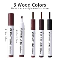BOPOVA Furniture Markers Touch Up, Scratch Repair Kit, 3 Color Wood Markers for Scratches, Stains, Floors, Tables, Desks, Cabinets, Bedposts (Brown, Reddish Brown, Chestnut) — image 2