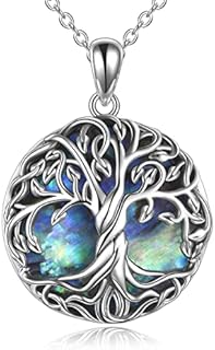 TOUPOP S925 Sterling SIlver Tree of Life Pendant Necklace with Crystal Tree of Life Family Jewellery for Women Birthday Gifts for Mum Christmas Gifts