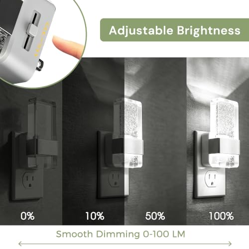 Image of L LOHAS LED Night Light, Dimmable Night Lights Plug into Wall, 2 Pack