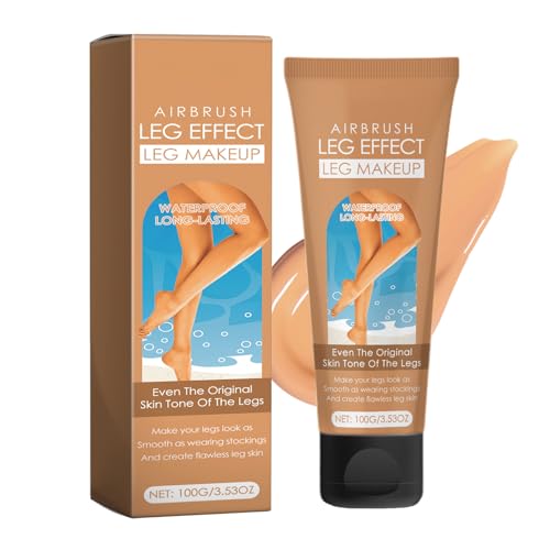 Bein Make Up Wasserfest, Body Coverage Perfector, Langanhaltend & Wischfest Körper Foundation, Keine Übertragung Tattoo Cover Up Concealer, Tattoo Abdecken für Krampfadern/Narben, Gleicht den Haut aus