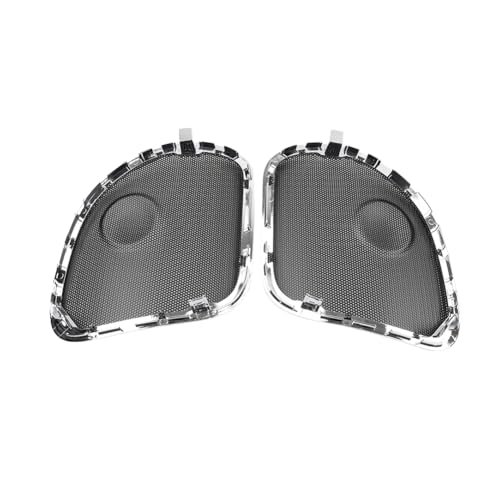 Liru 2pcs Cubierta Grill Trasera Metal Negro y Cromo para Harley Davidson miniatura 6