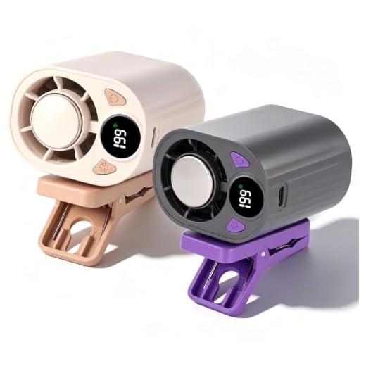 Portable Mini Car Fan with LED Display