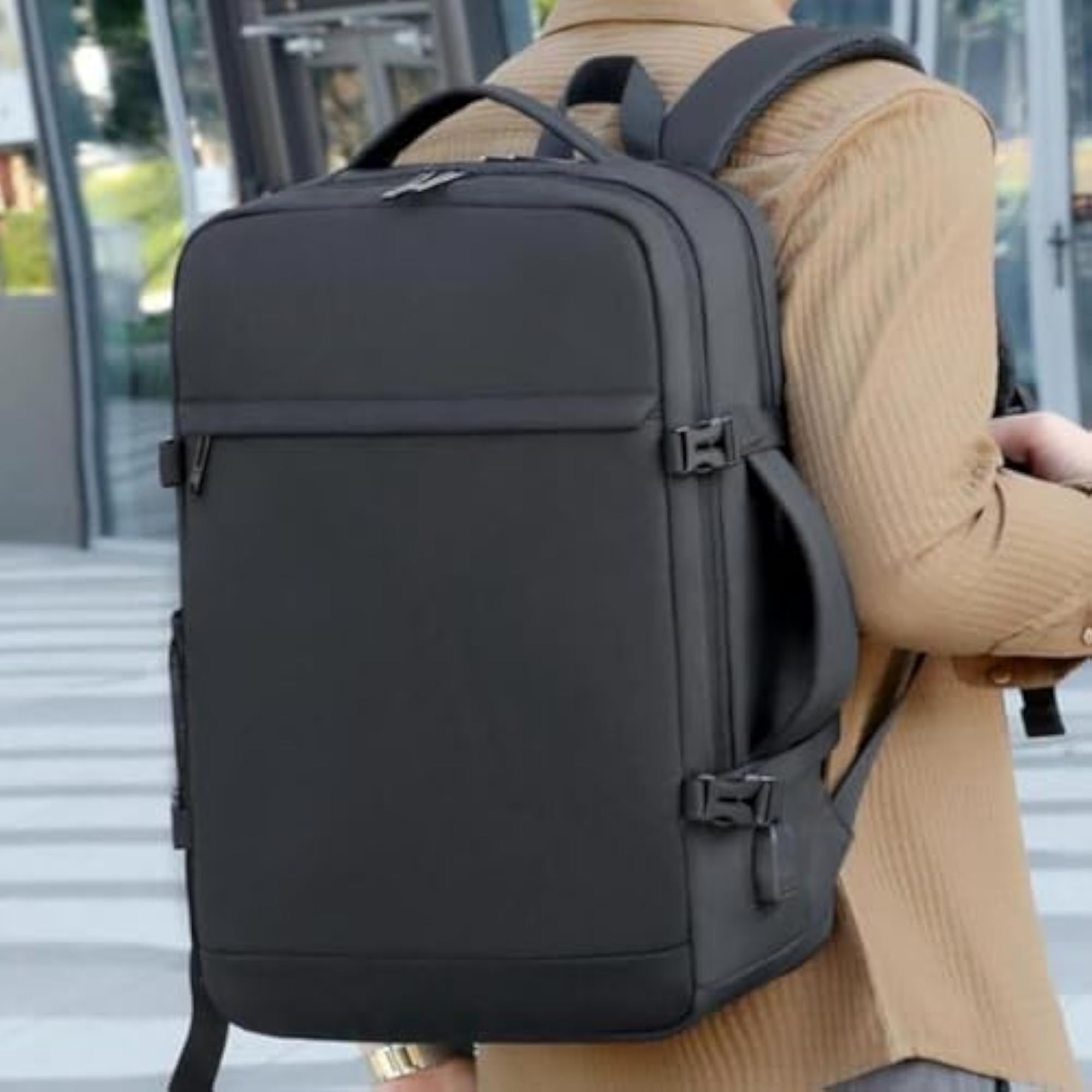 Travel Laptop Backpack with Mesh Pockets