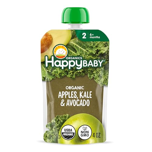Happy Baby Apple Kale Avocado, 4 Oz Pouch