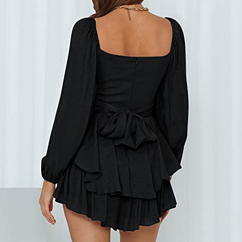 Robe courte casual solid color en coton uni pour l'été