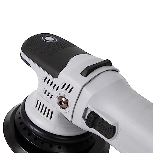 Steel Force PRP67509 6-inch Dual Action/DA Polisher, Buffer Waxer with Lock Switch and 6 Variable Speeds for Car Detailing, Tile Cleaning and Wood Polishing