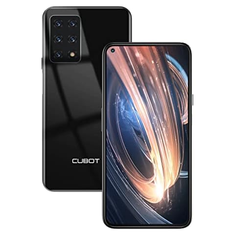 CUBOT X30 SIM Freesmartphone, Android 10 mobile phone with 6.4"FHD + screen, 48MP five camera, 4200 mAh, 8GB / 128GB, 256GB expandable, 4G dual SIM (black) Cover