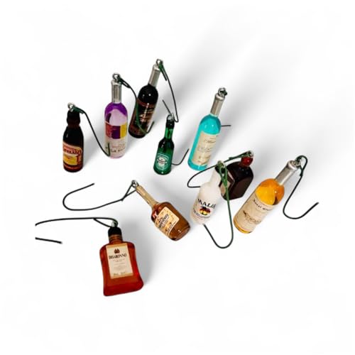 Ornament Mix - 20 set, 1 inch tall Wine and