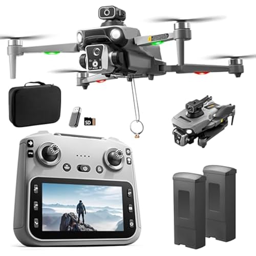 K19 GPS Drone 4.5-inch Screen Controller with SD card, 2 batteries.