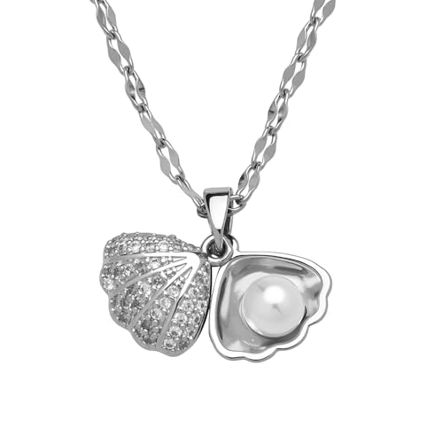 Seashell Necklace for Women Girls Pearl Pendant Necklaces for Women Girls Beach Accessories for Party Wedding Costume Decoration with Shell Necklace